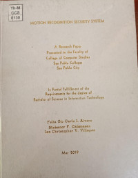 Image of Motion recognition security system