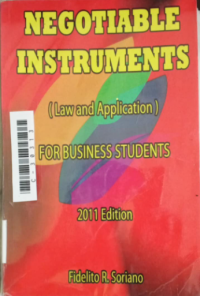 Image of Negotiable instruments: law and application