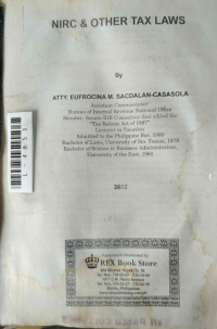 Image of NIRC & other tax laws