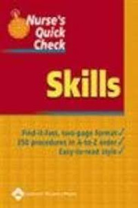 Image of Nurses quick check: Skills