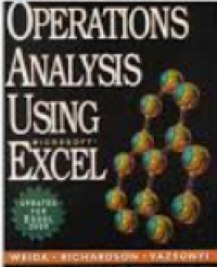 Operations analysis using microsoft excel