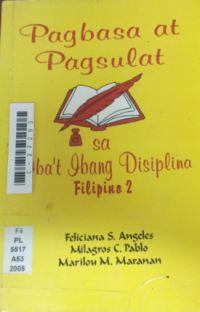 Image of Pagbasa at pagsulat sa iba't ibang disiplina (Filipino 2)