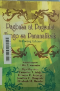 Image of Pagbasa at pagsulat tungo sa pananaliksik