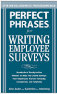 Perfect phrases for writing employee surveys