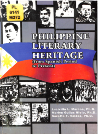 Image of Philippine literary heritage (from Spanish period to present)