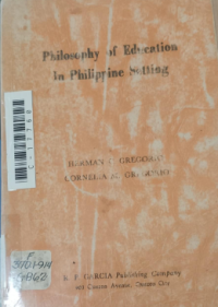 Image of Philosophy of education in philippine setting