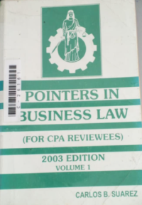 Image of Pointers in business law for CPA reviewers