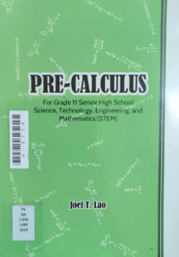 Image of Pre-Calculus For Grade 11 Senior High School