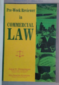 Image of Pre-week reviewer in commercial law