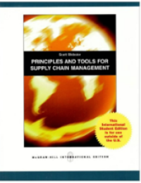 Image of Principles and tools for supply chain management