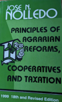 Principles of agrarian reforms, cooperatives and taxation
