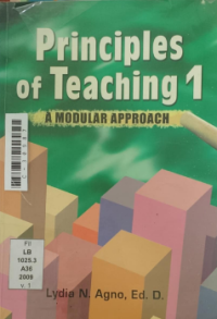 Image of Principles of teaching 1; A modular approach