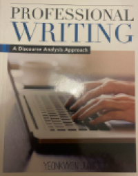 Image of Professional writing a discourse analysis approach