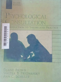 Image of Psychological Consultation: Introduction to theory and Practice