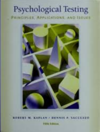 Image of Psychological testing ; principles, applications, and issues