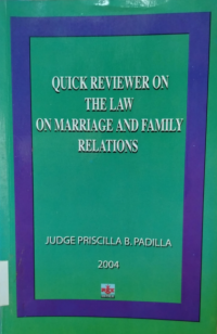 Image of Quick reviewer on the law on marriage and family relations