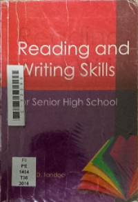 Image of Reading and writing skills for senior high school