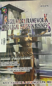 Image of Regulatory Framework and Legal issues in business- Part 1