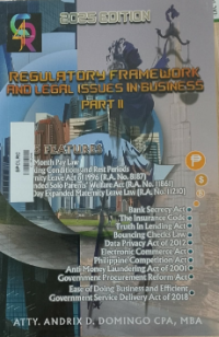 Image of Regulatory framework and legal issues in business part II