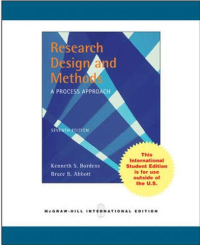 Image of Research design and methods : a process approach