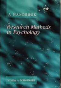 Image of Research methods in psychology: a handbook