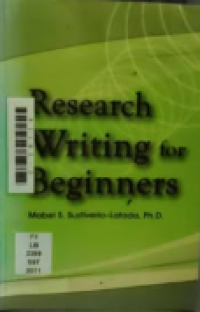 Image of Research writing for beginners
