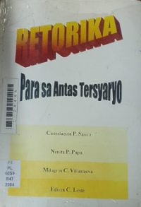 Image of Retorika para sa antas tersyaryo