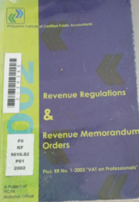 Image of Revenue regulation and revenue memorandum orders