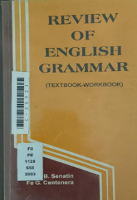 Image of Review of english grammar; Textbook-workbook
