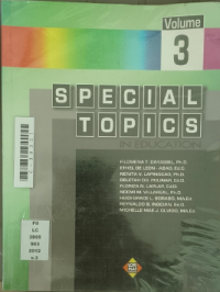Image of Special topics in education