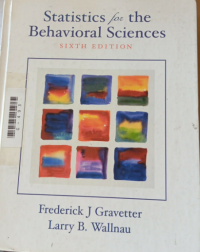 Image of Statistics for the behavioral sciences