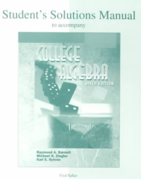 Image of Student's solutions manual to accompany college algebra