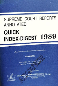 Image of Supreme court reports annotated quick index-digest 1989
