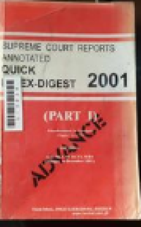 Image of Supreme court reports annotated: quick index-digest 2001