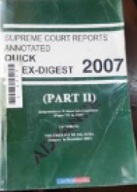 Image of Supreme court reports annotated: quick index- digest 2007
