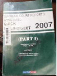 Image of Supreme court reports annotated: quick index- digest 2007