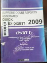 Image of Supreme court reports annotated: quick index-digest 2009