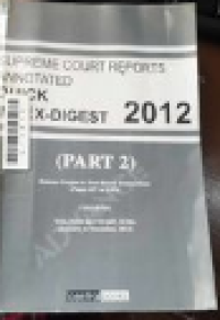 Image of Supreme court reports annotated: quick index- digest 2012