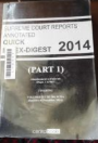 Image of Supreme court reports annotated: quick index- digest 2014