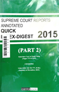 Image of Supreme court reports annotated quick index-digest 2015 part 2