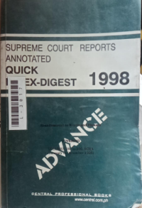 Image of Supreme court reports annotated quick index-digest