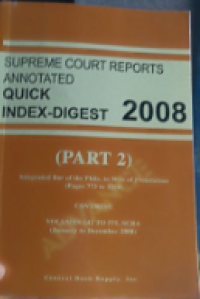 Image of Supreme court reports annotated quick index digest