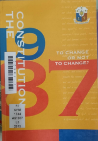 Image of The 1987 constitution