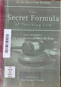 Image of The secret formula of teaching law.