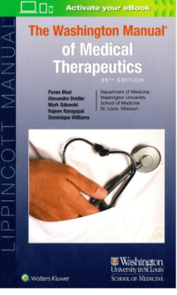Image of The washington manual of medical therapeutics