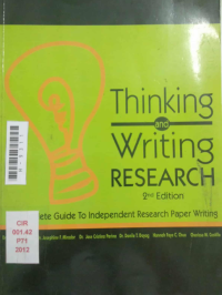Image of Thinking and Writing  Research