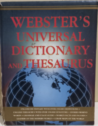 Image of Webster's universal dictionary and thesaurus