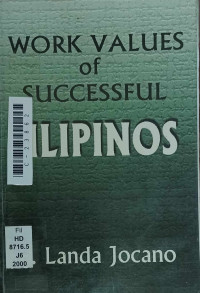 Work values of successful Filipinos