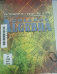 Workbook for PSI for college algebra