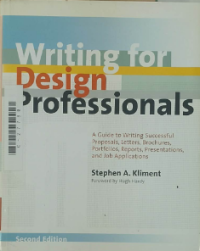 Image of Writing for design professionals
